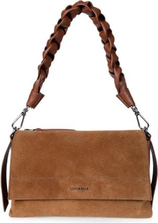 Coccinelle Handtas Su&egrave;de en Leer - Dames - Schoudertassen - Bruin - ONE Size - Leer - Tassen