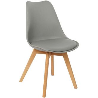 DKD Home Decor Sedia DKD Home Decor Marrone Grigio Naturale Schiuma polipropilene legno di faggio Poliuretano 48 x 55 x 83 cm