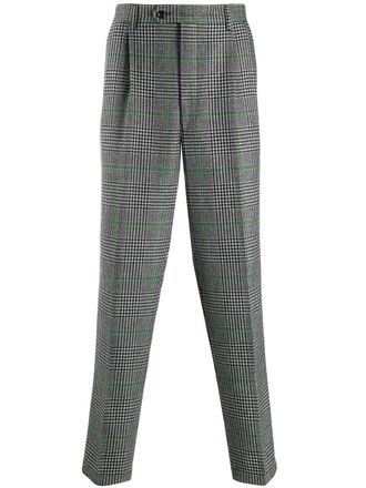 Lc23 Broek met pied-de-poule print - Grijs
