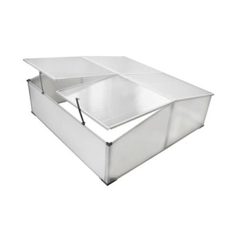 Berkfield Home Cold Frame 4 Lids 108x110x41 cm | Size: 108 x 110 x 41 cm