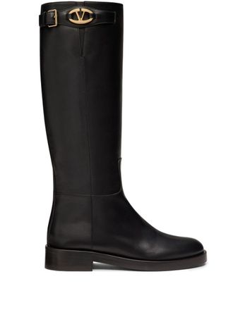 Valentino Garavani Stivali VLogo The Bold Edition 30mm - Nero