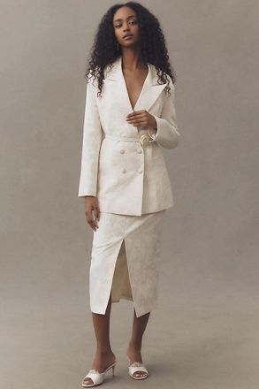 Hutch Jacquard Blazer & Midi Skirt Set