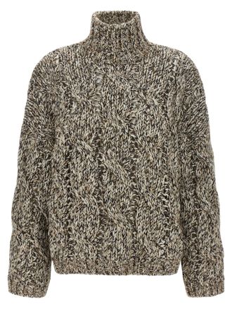 Brunello Cucinelli Womens Dazzling Net Sweater