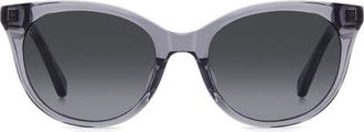 Kate Spade New York karlee 53mm gradient round sunglasses in Grey/dark Grey at Nordstrom