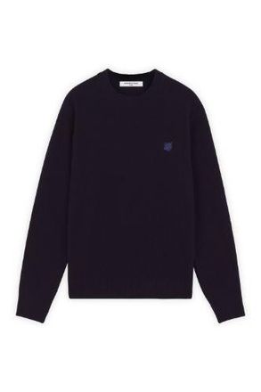 Maison Kitsun&eacute; Maison Kitsune | Bold Fox Head Patch Regular Jumper In Lambswool - XL