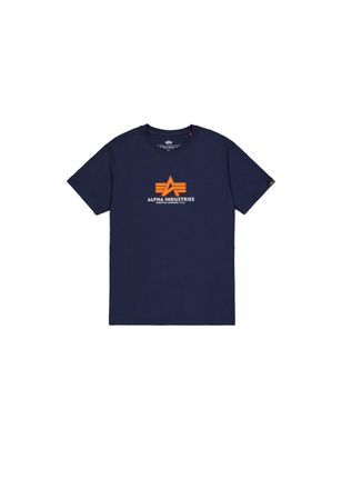 Alpha Industries T-Shirt ALPHA INDUSTRIES Basic T-Shirt BL Rubber, Herren, Gr. XXL, blau (ultra navy), Obermaterial: 90% Baumwolle, 10% Polyester, Shirts T-Shirt