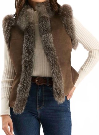 Tyler B&ouml;e Fur Foxy Vest In Brown