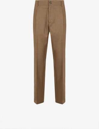 Cruna Bundfaltenhose aus Schurwolle im schmalen Keilschnitt