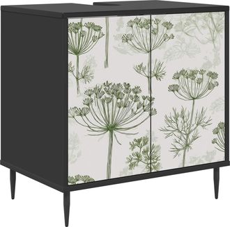 vidaXL Mueble De Cuarto De Ba&ntilde;o Gotha Roble Negro 60 X 40 X 61 Cm Vidaxl