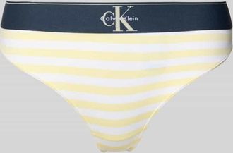 Calvin Klein Underwear String mit elastischem Label-Bund in Hellgelb, Gr&ouml;&szlig;e XL