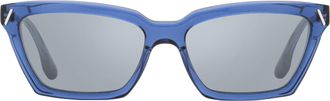 Victoria Beckham VB661S Modified Rectangle Sunglasses - Blue