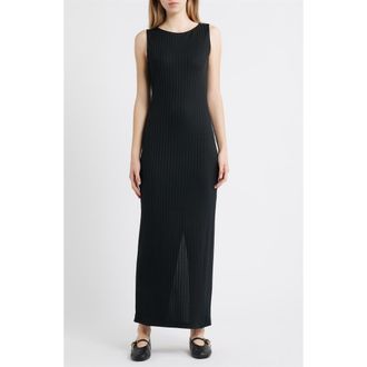 Rag & Bone Natalia Boat Neck Sleeveless Maxi Dress in Black at Nordstrom Rack, Size Xx-Small