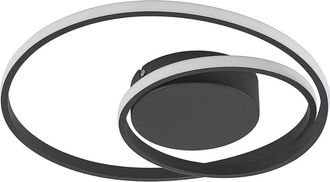Lindby L&aacute;mpara De Techo Led emisua En Negro Aluminio - Lindby