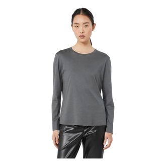 Max Mara Dames, Tops, Grijs, Maat: S Katoen