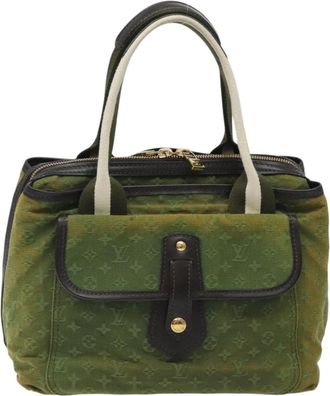 Louis Vuitton Sac Mary Kate Handbag Mini Lin Khaki Canvas Handbag (Pre-Owned)