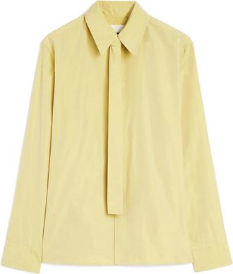 Jil Sander tie-detail shirt - men - Polyester - 39 - Yellow