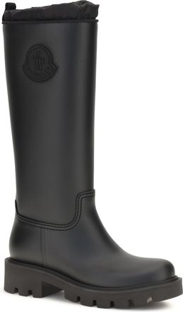 Moncler Womens Waterproof Knee-High Kickstream Boots Black Upper: Pvc; Sole: Rubber