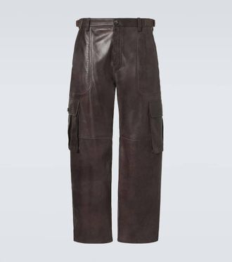 Loewe Pantalones cargo de piel