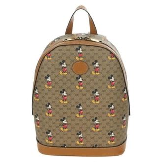 Gucci Zaino Vintage in Pelle Pre-owned - - Pre-owned - Donna - Beige - ONE SIZE