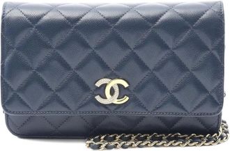 Chanel Portafoglio in pelle con catena 2021 - Blu