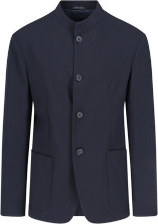 Giorgio Armani Single-Breasted Blazer - Navy
