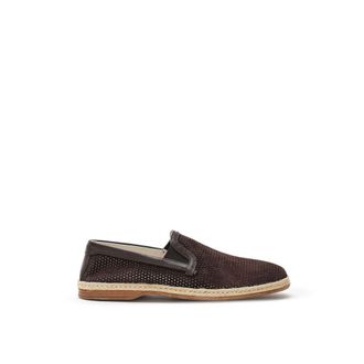 Dolce & Gabbana Brown Suede Leather Mens Espadrilles