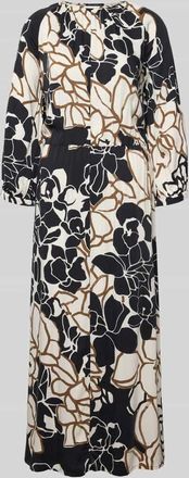 Betty Barclay Midikleid aus reiner Viskose mit floralem Allover-Print in Black, Gr&ouml;&szlig;e 36