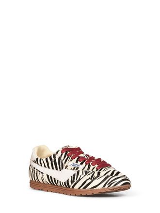 Autry Womens Sneakers Windspin Zebra Calf Hair Multicolour Leather Trainers