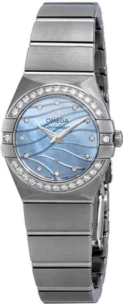 Omega Constellation Blue Mother of Pearl Dial Ladies Watch 123.15.24.60.57.001