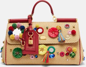 Dolce & Gabbana Sicily Medium embellished top-handle bag