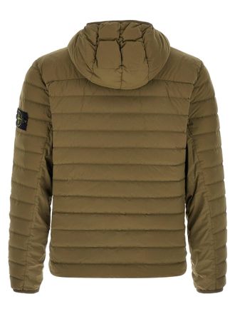 Stone Island Goose Down Quilted Down Jacket - khaki