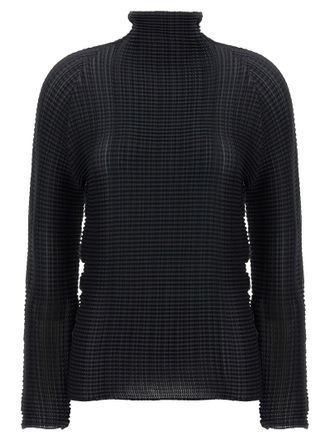 Issey Miyake Wooly Pleats Maglioni Nero-Donna