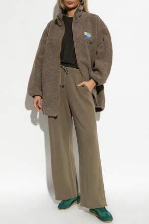 American Vintage Fleece With Logo Patch, Womens, Brown