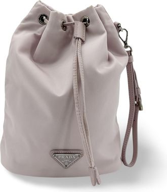 Prada Re-Nylon Drawstring Pouch Alabastro Pink