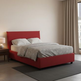 Dmora Dmora - Cama De Plaza Y Media Dacer, Cama Contenedor Con Revestimiento De Tela, 100% Made In Italy, Apertura Frontal, Adecuado Para Colch&oacute;n Cm 120x190