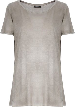 Avant Toi Grey Cotton Crewneck T-Shirt