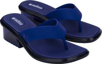 Melissa Margot Flip Flop in Blue at Nordstrom, Size 10