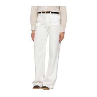 Tommy Jeans Claire High Rise Wide Leg Jeans - Dames - Jeans - Wit - Maat: W28 L34 Katoen