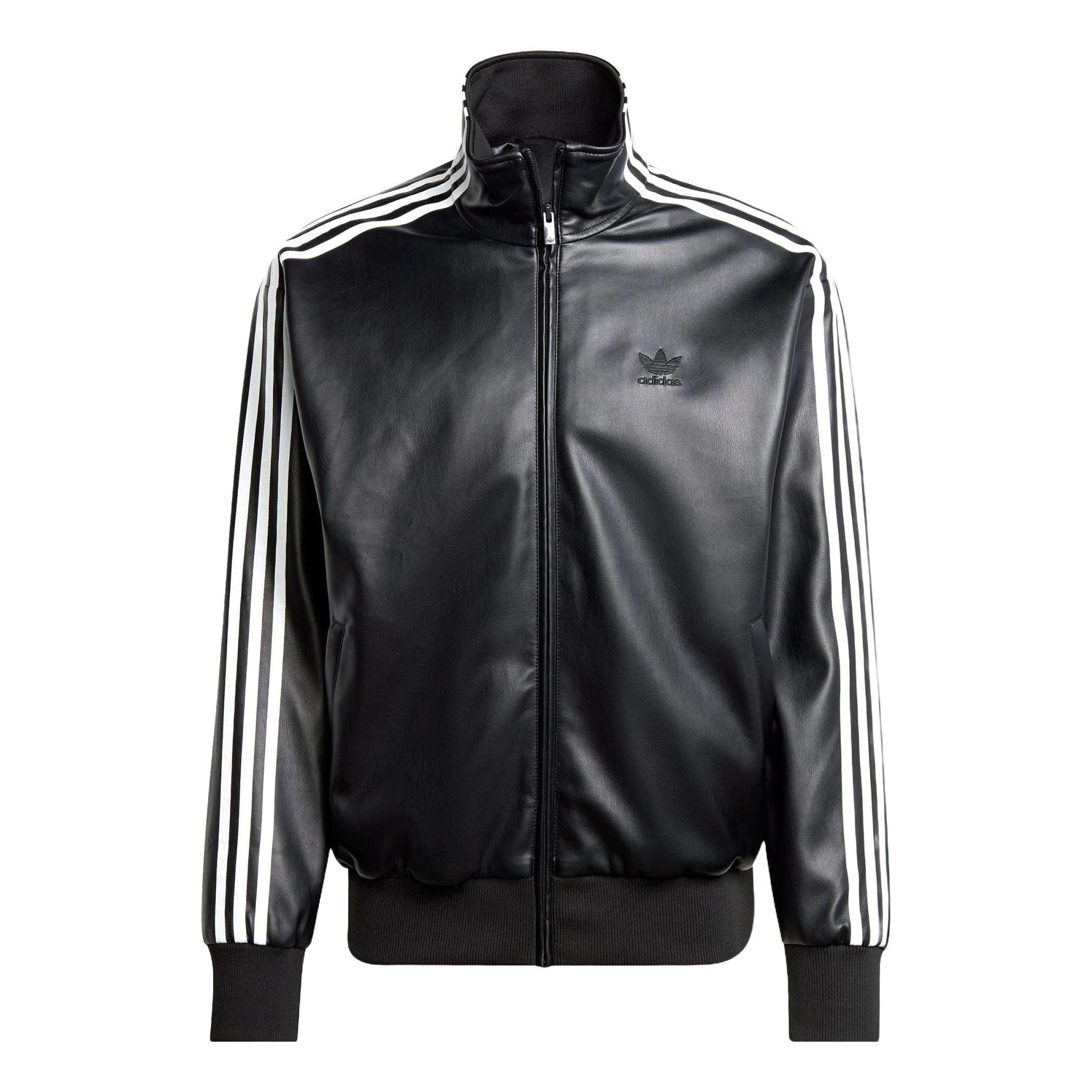 adidas Faux Leather Adicolor 3-Stripes Loose Firebird Track Suit