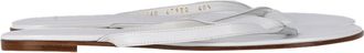 Gianvito Rossi Pre-owned Womens Flip Flop Sandals in White Leather - Ecru - Size 40.5 EU/IT