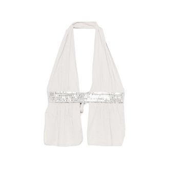 Gimaguas Infinito Sequin Halterneck Top