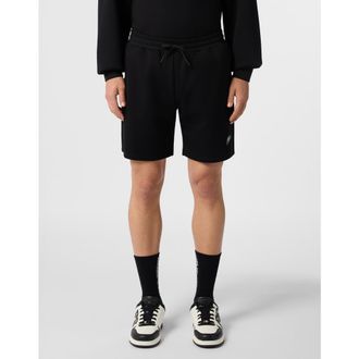 Plein Sport Jogging Shorts Chrome Scratch Men in Black at Nordstrom, Size Xxx-Large