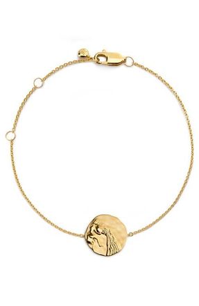Monica Vinader Zodiac Chain Bracelet in Gold Vermeil Aqaurius at Nordstrom