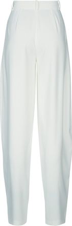 Elisabetta Franchi Womens High-Waisted Pleated Trousers White