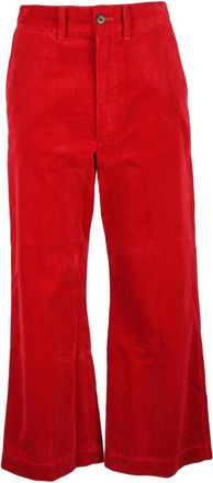 Polo Ralph Lauren Donna, Pantaloni, Rosso, L, new