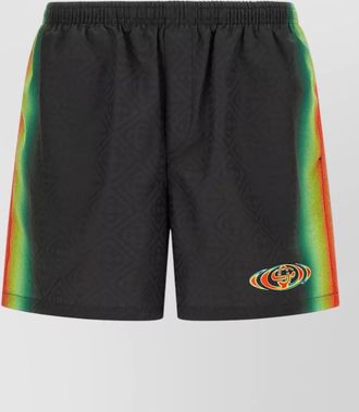 Casablanca logo-jacquard swim shorts