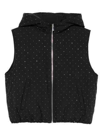 Maje zip-fastening gilet - women - Polyester/Polyester - 1 - Black