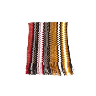 Missoni Colorful Geometric Fantasy Wool Blend Shawl
