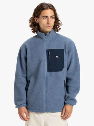 Quiksilver Fleecejacke QUIKSILVER CLEAN COAST FZ, Herren, Gr. XXL, china blau, Obermaterial: 100% Polyester, Jacken Fleecejacke, aus Polyester, leichtes Material