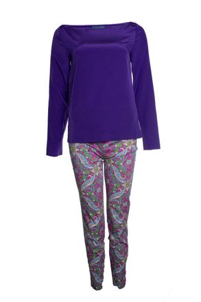 Ralph Lauren Purple set with paisley print
